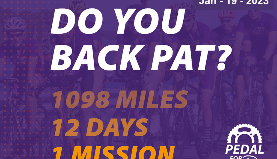 Do you back Pat? Graphic 1098 Miles 12 days 1 mission media