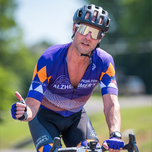 Michael Faulk Pedal for Alzheimer's Ambassador 2025