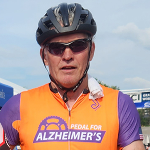 Steve Garner Pedal for Alzheimer's Ambassador 2025